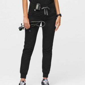 Figs Zamora Women's Small Black Drawstring Jogger Style Scrub Pants